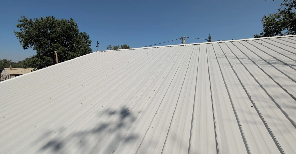 Modified bitumen roof Denver being installed on a flat commercial roof