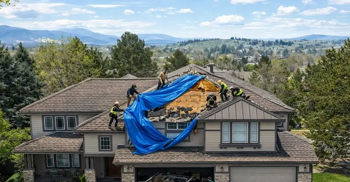 Roof lifespan showing Colorado weather extremes impact by roofing material