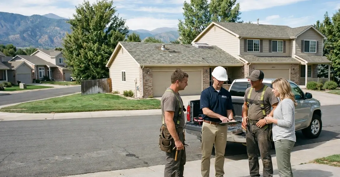 Image explaining insurance cover roof damage in Littleton for residential housing