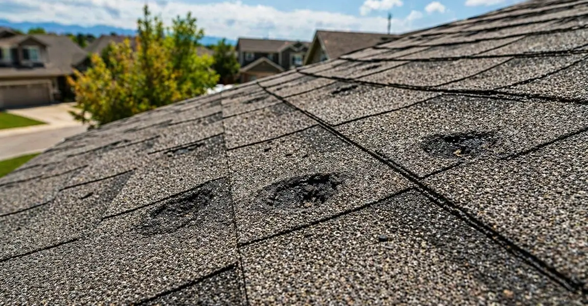 A hail damage roof inspection in Littleton helps homeowners check shingles, gutters, vents, flashing, and attic signs after a storm. Since hail activity rises in May, especially near Littleton and Highlands Ranch, a hail damage roof inspection in Littleton can document roof condition before small damage turns into leaks. Why Hail Checks Matter More In May May is when many Colorado homeowners start paying closer attention to hail. Warmer days build strong thunderstorms. Cold air higher in the storm helps hail form. Then a quick cell can move across the Front Range and leave one neighborhood with roof damage while the next neighborhood only gets rain. For homeowners, the main lesson is simple. A hail damage roof inspection in Littleton is not about panic. It is about knowing what happened to the roof after impact. Hail can bruise shingles, knock off protective granules, dent vents, loosen flashing, and clog gutters with debris. Some of this damage is easy to miss from the ground. Start With Safety First Do not climb onto your roof after hail. Wet shingles, loose granules, and storm debris can make the surface slick. Even a roof that looks dry from the driveway may be unsafe. Start from the ground. Walk around the home when the storm has passed and conditions are safe. Use your phone camera zoom or binoculars. Take photos from each side of the house. If you see something that looks new, take a wide photo and a close photo. A hail damage roof inspection in Littleton should be completed by a trained roofer because hail damage is not always obvious. A shingle can look normal from below but feel soft or bruised under closer inspection. A vent cap may have small dents that show impact direction. A gutter may hold piles of granules that tell a bigger story. What To Check From The Ground Before a roofer arrives, homeowners can look for safe signs around the property. You are not trying to diagnose the roof. You are gathering clues. Check Gutters And Downspouts Look for dents on gutters, downspouts, and metal elbows. Hail often marks soft metals before roof damage is visible. Also check the bottom of downspouts for shingle granules. Granules look like coarse sand and may collect in small piles after a storm. Some granule loss happens with age, especially under Colorado sun. Heavy granule piles right after hail are different. They may point to impact on the shingle surface. Check Siding, Screens, And Painted Trim Walk around the siding, window screens, fences, and painted trim. Fresh chips, torn screens, and dented metal can show the direction and strength of the storm. In Highlands Ranch, hail can hit one side of a house hard while the other side looks untouched. These signs do not prove roof damage. They help guide the inspection. Check Shingles From A Distance Stand back far enough to see each roof slope. Look for missing shingles, dark patches, bare spots, crooked tabs, or uneven shingle lines. Hail damage can look like random dots, while wind damage may look like lifted or creased shingles. A hail damage roof inspection in Littleton is important because hail often affects the slope facing the storm. One side of the roof may show damage while another side looks normal. Check Vents, Flashing, And Roof Edges Look for dented vents, bent flashing, damaged pipe boots, and lifted metal at roof edges. Hail can dent vent caps and loosen sealant around roof penetrations. Heavy rain that follows hail can then push water into small gaps. Littleton storms can bring hail first and sudden heavy rain right after. That combination can expose weak areas quickly. What Roofers Look For Up Close A roofer checks more than visible dents. They look for patterns, texture, soft spots, granule displacement, and impact marks. They may inspect shingles, valleys, ridge caps, vents, gutters, flashing, pipe boots, skylights, and attic signs. During a hail damage roof inspection in Littleton, the roofer may check whether shingle bruises are random, whether granules were recently displaced, and whether soft metal dents match the roof slope damage. Good inspection work compares several clues instead of judging one mark. Experienced roofers often say that hail damage is a pattern, not one dot. One mark on one shingle may not tell the full story. A pattern across the slope, combined with dented vents and granules in gutters, gives a clearer picture. Why Damage Is Not Always Visible Right Away Hail can bruise the shingle mat under the surface. The roof may not leak that day. Over time, sun, wind, and rain can wear down the bruised area. Granules may loosen. The shingle may age faster in that spot. This is why homeowners should not rely only on whether water is dripping inside. A roof can be damaged without an active leak. At the same time, not every hailstorm causes functional roof damage. A professional inspection helps separate normal wear from storm impact. A hail damage roof inspection in Littleton gives you a clear condition record. It can show what needs repair, what should be watched, and what appears to be normal aging. Local Weather Patterns That Affect Littleton Roofs Littleton sits in a part of the Front Range where storms can build quickly. Hail may move through from the southwest, rain may follow along the foothills, and wind can shift during the same event. Sudden monsoon style rain can overwhelm gutters, while hail can damage the shingle surface before water starts testing weak spots. The National Weather Service Denver and Boulder office provides local storm resources, watches, warnings, radar, and severe weather outlooks for the region. These tools are useful because Front Range storms can be narrow and fast moving. A homeowner in Littleton may see only pea size hail, while a family in Highlands Ranch sees larger stones during the same afternoon. That is why a hail damage roof inspection in Littleton should focus on the specific property, not only the general forecast. A Local Customer Scenario A Littleton homeowner called after a late May storm that brought loud hail for about ten minutes, followed by heavy rain. From the driveway, the shingles looked mostly normal. The homeowner noticed small dents on a downspout and a pile of dark granules near the garage. During the inspection, the roofer found scattered hail bruising on the west facing slope, dents on two roof vents, and loose granules in the gutter trough. There was no active interior leak. The most helpful part was the documentation. The homeowner had photos of the hail on the patio, the downspout dents, and the granule pile. That is the value of a hail damage roof inspection in Littleton. It gives the homeowner a roof condition record before guessing, waiting, or assuming the roof is fine. What To Document After A Hailstorm Good documentation is simple and factual. Take photos of hail on the ground before it melts. Take photos of gutter dents, downspout dents, damaged screens, granules near downspouts, and any visible roof changes. Write down the date and time of the storm. Note whether hail came before rain or after rain. Note which side of the home was hit hardest. If you notice ceiling stains or damp attic areas, take photos and mark the date. If insurance questions come up later, timelines vary by insurer. A roofer can inspect and document roof condition, but insurers determine their own requirements. The roofer should not promise outcomes or interpret policy decisions. When To Schedule An Inspection Schedule an inspection if you see missing shingles, heavy granule loss, dented vents, dented gutters, damaged screens, ceiling stains, attic moisture, or roof debris in the yard. You should also schedule one if your immediate neighborhood had strong hail and nearby homes are being inspected. A hail damage roof inspection in Littleton is especially helpful after May storms because hail activity increases sharply and weather can shift from sun to rain in the same day. A quick condition check can help you understand whether the roof needs repair, monitoring, or no immediate action. Do not wait for a leak to appear before asking questions. Water stains can show up later, and by then insulation or drywall may already be affected. Why Colorado Preferred Roofing Is A Local Fit Colorado Preferred Roofing works across the Front Range and is based in Littleton. The company’s website highlights its roof repair, replacement, and inspection services, along with TAMKO Diamond Certified status and Colorado Roofing Association membership. GAF also lists Colorado Preferred Roofing LLC in Littleton as a GAF Certified Commercial Contractor with strong review visibility. These trust signals matter because storm inspections should be clear, careful, and local. A roofer who works in Littleton understands the way hail can move through neighborhoods like Columbine, Ken Caryl, Highlands Ranch, Centennial, and South Denver. They also understand how Colorado sun, snow, wind, and spring rain affect roof materials over time. For storm related roof concerns, homeowners can learn more about Storm Damage Repair from Colorado Preferred Roofing. You can also visit us in Littleton, CO to connect with a local team. What A Professional Inspection Should Include A professional inspection should include a full roof review when safe, photos, notes, and a plain language explanation. The roofer should check shingles, ridge caps, valleys, gutters, vents, flashing, skylights, pipe boots, roof edges, and attic signs when accessible. A strong hail damage roof inspection in Littleton should also separate storm damage from age related wear. This is important because older shingles may have natural granule loss, cracking, or curling. Hail damage has different patterns and may appear with nearby soft metal dents. The roofer should explain what is urgent and what is not. Direct communication helps homeowners make better decisions without pressure. Common Signs Of Hail Damage On Shingles Hail damage on asphalt shingles may show as dark impact spots, missing granules, soft bruises, exposed mat, or random impact marks. The pattern often depends on hail size, wind direction, roof slope, shingle age, and roof material. Metal vents may show round dents. Gutters may show small pockmarks. Ridge caps may show wear faster because they sit higher and take more direct exposure. Valleys may collect granules and debris. During a hail damage roof inspection in Littleton, a roofer should review these signs together. One dent on a vent does not tell the full story. A field of shingle bruising, matching vent dents, and fresh granule loss gives stronger context. Common Signs Inside The Home Interior signs may include ceiling stains, damp insulation, musty smells, water near light fixtures, or dark attic decking. Not every hail damaged roof leaks right away, but interior checks are still useful after heavy rain follows hail. If water appears near electrical fixtures, treat it as a safety issue. Turn off power to that area if safe and contact the right professional. Do not ignore a small stain just because the roof looks fine outside. Littleton homeowners often notice stains after sudden rain, not during the hail itself. That can happen when hail weakens the roof surface and rain finds the entry point later. What Homeowners Should Avoid Avoid climbing on the roof. Avoid pressure washing shingles. Avoid scraping impact marks. Avoid sealing random areas without knowing the source. Avoid assuming the roof is fine just because no shingles are missing. Also avoid waiting until the next storm if you already see signs of damage. A hail damage roof inspection in Littleton can provide a clear record while the signs are still fresh. How To Prepare For The Roofer Before the roofer arrives, gather your notes and photos. Share the storm date, what you saw, and whether neighbors had damage. Mention any interior stains, attic moisture, gutter overflow, or granule piles. Clear access to gates, driveways, and attic openings if possible. Keep pets inside. If you have records of roof age or past repairs, share them. This helps the roofer understand the full roof history. The inspection should feel practical, not stressful. You should know what was checked, what was found, and what the next step is. Why Small Hail Can Still Matter Many homeowners think only large hail matters. Larger hail usually creates greater concern, but small hail can still affect older or worn shingles, especially when wind drives it against one roof slope. A storm with smaller hail and strong wind can sometimes create more visible roof wear than a calm storm with short hail. Colorado roofs already deal with strong UV exposure, freeze and thaw cycles, snowmelt, and wind. Hail adds another layer of stress. That is why a hail damage roof inspection in Littleton should consider roof age, material condition, and the exact storm path. Schedule A Hail Damage Inspection To Document Your Roof Condition Hail can move fast through Littleton, and the signs are not always obvious from the street. Start with safe ground level checks, document what you see, and avoid climbing onto the roof. Look for dents, granules, damaged screens, lifted shingles, roof debris, attic moisture, or ceiling stains after May storms. A hail damage roof inspection in Littleton gives you a clear roof condition record after hail, wind, and heavy rain. Colorado Preferred Roofing can inspect the roof, explain the findings, and help you understand practical next steps without pressure. Schedule a hail damage inspection to document your roof condition. Frequently Asked Questions What Should I Check First After A Hailstorm In Littleton? Start with safe ground level signs. Check gutters, downspouts, window screens, siding, fences, patio furniture, and granules near downspouts. Then look at the roof from a distance. If you see dents, granules, missing shingles, or stains inside, schedule a hail damage roof inspection in Littleton. Can Hail Damage A Roof Without Causing A Leak? Yes. Hail can bruise shingles or loosen granules without creating an active leak right away. Over time, damaged areas may wear faster. That is why inspection and documentation matter after strong hail. How Soon Should I Schedule An Inspection After Hail? Schedule once conditions are safe, especially if you see visible damage or nearby homes were hit. Hail signs are easier to document while they are fresh. If insurance timelines apply, timelines vary by insurer. What Does A Roofer Look For During A Hail Inspection? A roofer checks shingles, ridge caps, vents, pipe boots, flashing, valleys, gutters, skylights, roof edges, and attic signs when accessible. The goal is to document roof condition and explain whether damage, wear, or maintenance issues are present. Is Hail Damage Easy To See From The Ground? Not always. Missing shingles may be visible, but bruising, soft spots, exposed mat, and granule displacement often require a trained close inspection. Homeowners should stay on the ground and let a roofer inspect safely. Does Every Hailstorm Mean I Need Roof Repair? No. Some roofs handle hail without repair needs. Others have damage that should be addressed. A hail damage roof inspection in Littleton helps determine what happened to your specific roof instead of guessing from the storm report alone. Can Colorado Preferred Roofing Inspect Homes Outside Littleton? Yes. Colorado Preferred Roofing serves Littleton and nearby Front Range communities, including areas such as Highlands Ranch, Centennial, Englewood, Ken Caryl, and South Denver. Local storm paths vary, so each property should be checked based on its own conditions.