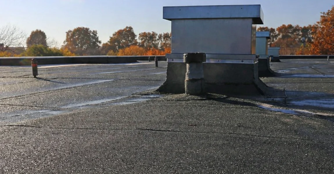 Flat roofing installation with TPO and EPDM in Denver Colorado