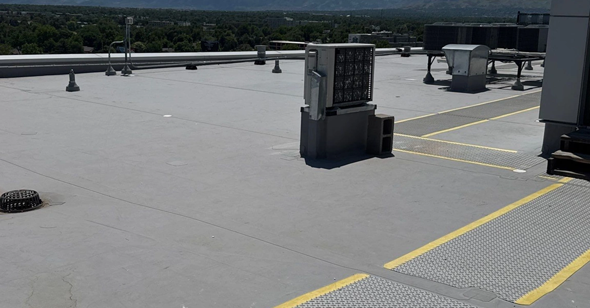 Energy-efficient TPO roofing installation in Denver Colorado